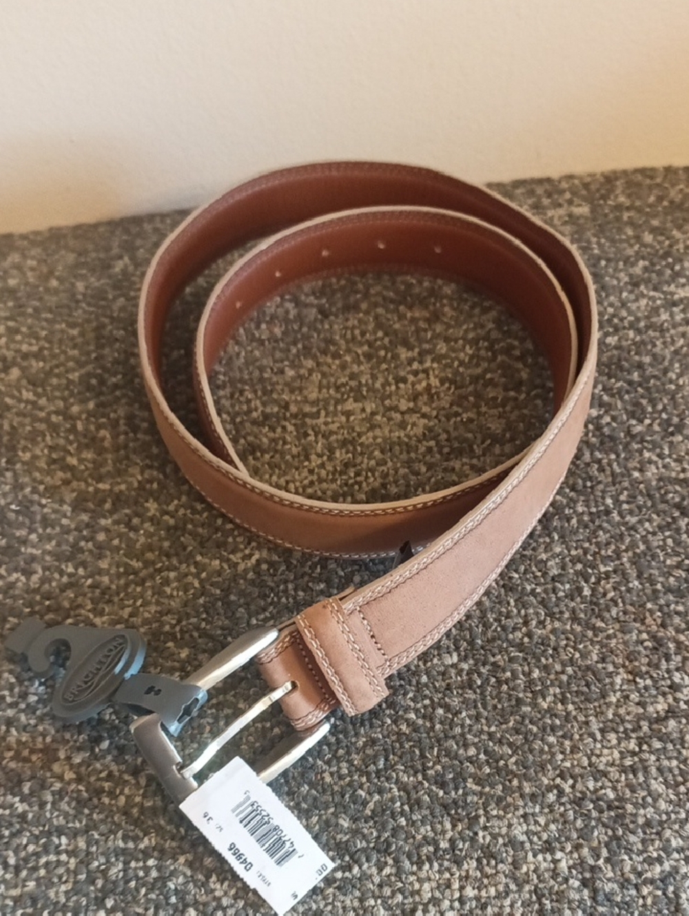 Brighton Women's Tan Suede Leather Belt - Classic Casual Style Size 36